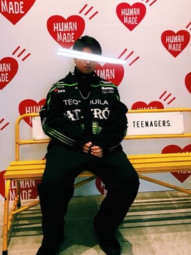 「原宿」｜「アイテム（スラックス）」を使った、望月樹基さん（メンズ・176cm）の冬コーディネート