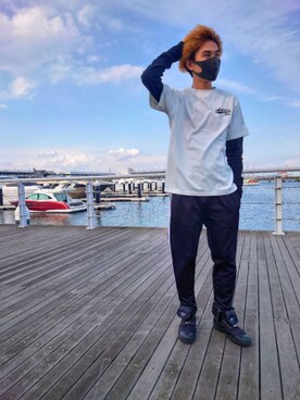 「アビレックス」｜浩樹さん（メンズ・172cm・20代）の春コーディネート