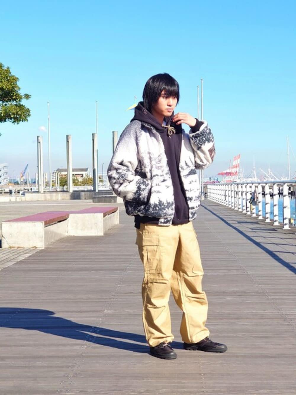 WEB LIMITED】Schott/ショット/REVERSIBLE WARM UP JKT/リバーシブル