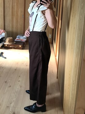 「ISBIT（アイズビット）のアイテム（トップス）」を使った、afrowさん（レディース・153cm）の夏コーディネート