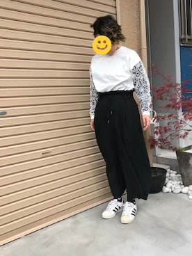 「FIG&VIPER（フィグアンドバイパー）のアイテム（その他トップス）」を使った、afrowさん（レディース・153cm）の春コーディネート