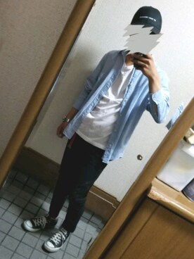 「CONVERSE（コンバース）のconverse（コンバース） ALL STAR OX（オールスターOX）（スニーカー）」を使った、takumiさん（メンズ・167cm）の夏コーディネート