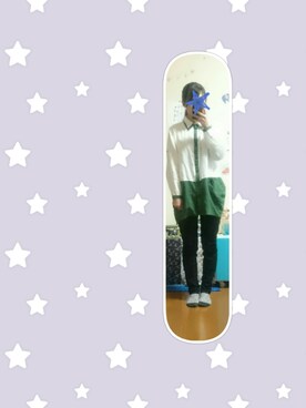 「姉夫婦からのプレゼントのアイテム（アナログ腕時計、ブルー系）」を使った、Rin :)さん（レディース・165cm）の春コーディネート