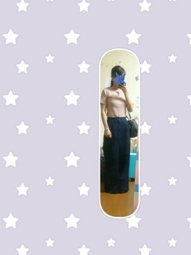「しまむら（シマムラ）のアイテム（トップス、ピンク系）」を使った、Rin :)さん（レディース・165cm）の夏コーディネート