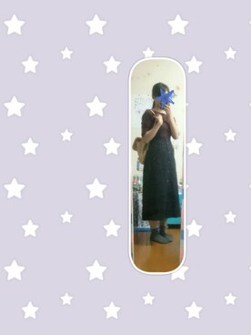 「Green　Parks（グリーンパークス）のアイテム（ワンピース/ドレス、ブラック系）」を使った、Rin :)さん（レディース・165cm）の夏コーディネート