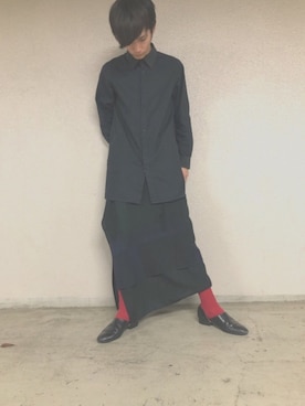 「アイテム（スリッポン）」を使った、akyさん（メンズ・170cm）の夏コーディネート