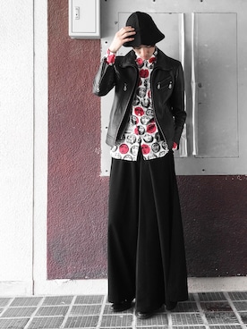 「Yohji Yamamoto（ヨウジヤマモト）のアイテム（レッグウェア）」を使った、HIROMUさん（メンズ・185cm）の春コーディネート