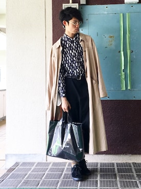 「BLACK COMME des GARÇONS」｜「アイテム（その他アウター）」を使った、HIROMUさん（メンズ・185cm）の夏コーディネート