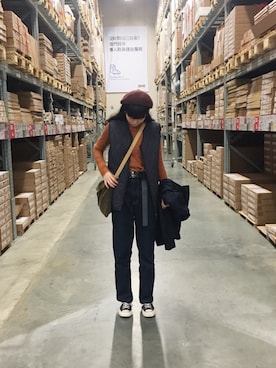「VANS（バンズ）のアイテム（その他）」を使った、zilinさん（レディース・163cm）の冬コーディネート