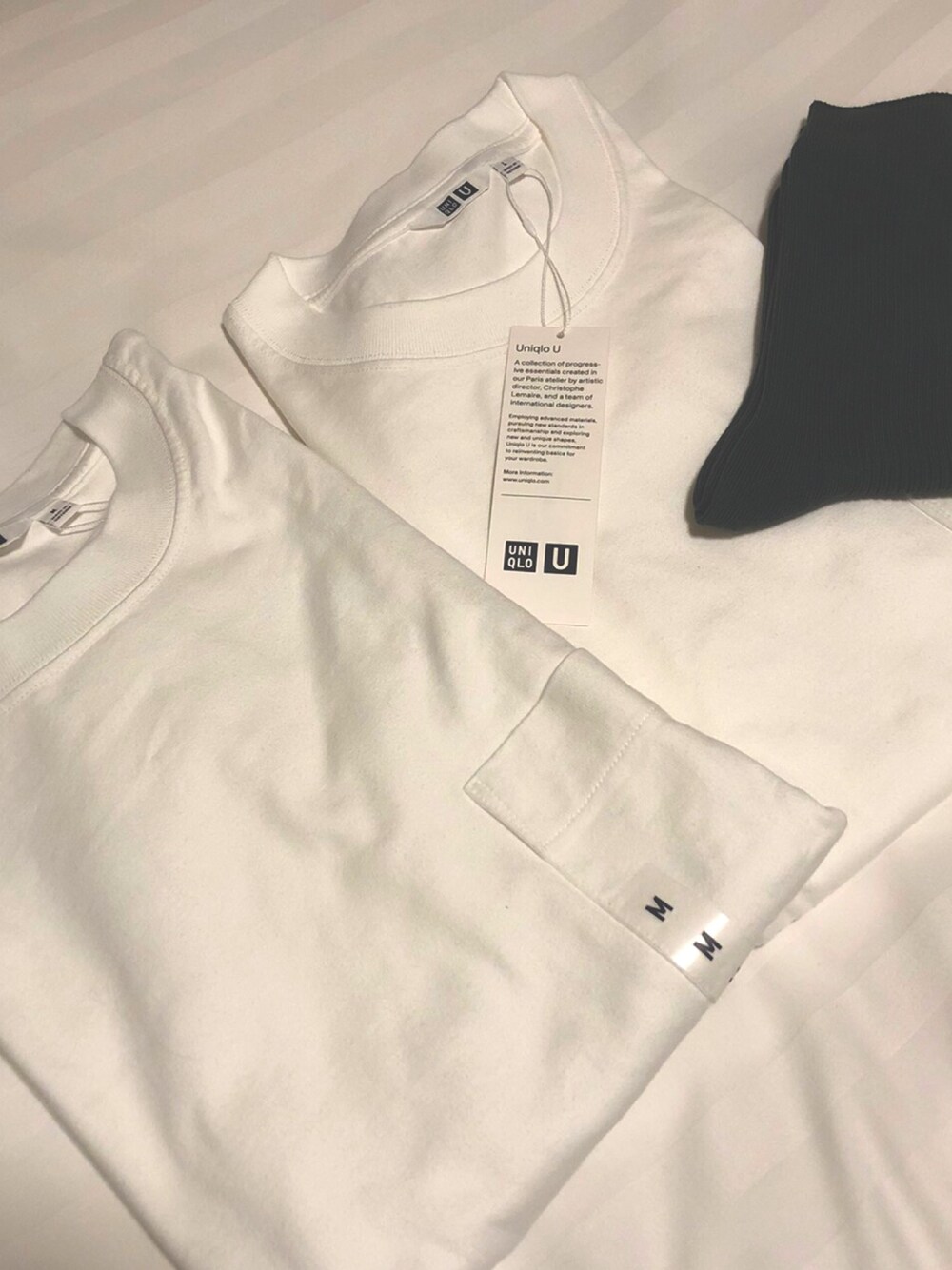 「UNIQLOのクルーネックT（長袖）（Tシャツ/カットソー、ホワイト系）」を使った、yujimurakamiさん（メンズ・170cm）の秋コーディネートの1枚目の写真