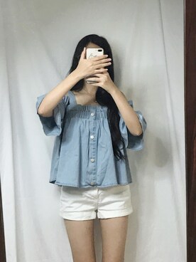 「CANDIES（キャンディーズ）のアイテム」を使った、looloさん（レディース・167cm）の夏コーディネート