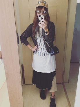 「chanel」｜「アイテム（キャップ）」を使った、Winnie C 🇹🇼さん（レディース・163cm）の春コーディネート