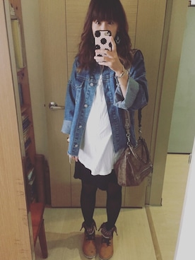 「TODAYFUL（トゥデイフル）のアイテム（チュニック）」を使った、Winnie C 🇹🇼さん（レディース・163cm）の秋コーディネート