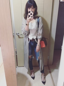 「LOEWE」｜「アイテム（アナログ腕時計）」を使った、Winnie C 🇹🇼さん（レディース・163cm）の秋コーディネート