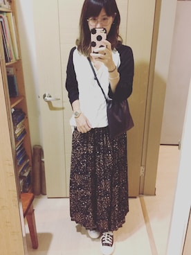 「TODAYFUL（トゥデイフル）のアイテム（チュニック）」を使った、Winnie C 🇹🇼さん（レディース・163cm）の秋コーディネート