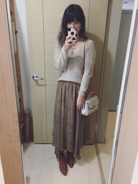 「Sam Edelman（サムエデルマン）のアイテム（ブーツ）」を使った、Winnie C 🇹🇼さん（レディース・163cm）の冬コーディネート
