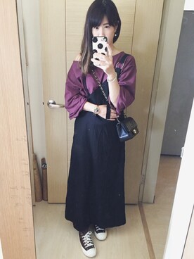 「chanel」｜「アイテム（アナログ腕時計）」を使った、Winnie C 🇹🇼さん（レディース・163cm）の冬コーディネート
