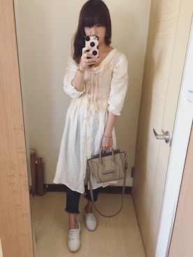 「CELINE」｜「アイテム（その他アウター）」を使った、Winnie C 🇹🇼さん（レディース・163cm）の夏コーディネート