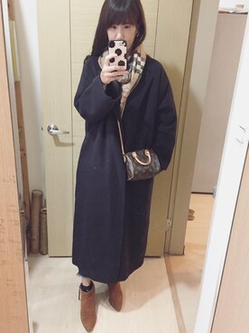 「LouisVuitton」｜「アイテム（その他アウター）」を使った、Winnie C 🇹🇼さん（レディース・163cm）の秋コーディネート