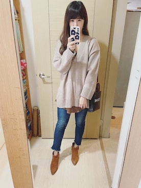 「Sam Edelman（サムエデルマン）のアイテム（ブーツ）」を使った、Winnie C 🇹🇼さん（レディース・163cm）の春コーディネート