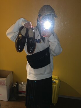 柚李さん（レディース・163cm）の冬コーディネート