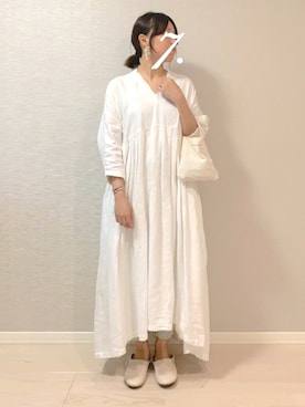「JOURNAL STANDARD LUXE（ジャーナルスタンダード　ラックス）のアイテム（ワンピース/ドレス）」を使った、7mi__さん（レディース・160cm）の夏コーディネート