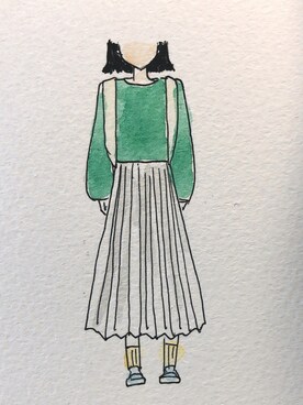 「靴下屋（クツシタヤ）の靴下屋/ 毛混ダイヤケーブルソックス（ソックス/靴下）」を使った、煮込みたい焼きさん（レディース・160cm）の秋コーディネート