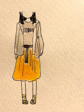 「Cocoonist（コクーニスト）のアイテム」を使った、煮込みたい焼きさん（レディース・160cm）の春コーディネート