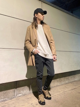 「STAMPD（スタンプド）のアイテム」を使った、taikiさん（メンズ・177cm）の秋コーディネート