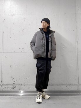 「Lui's（ルイス）のアイテム（ダウンジャケット/コート）」を使った、taikiさん（メンズ・177cm）の秋コーディネート