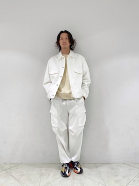 「Lui's（ルイス）のアイテム（デニムジャケット）」を使った、taikiさん（メンズ・177cm）の春コーディネート