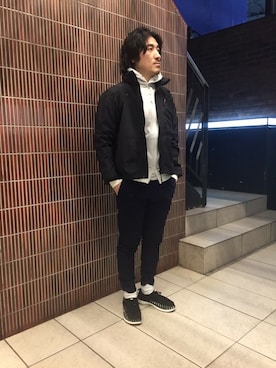 「narifuri（ナリフリ）のアイテム」を使った、A.高橋さん（メンズ・171cm）の冬コーディネート