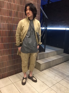 「KATO`（カトー）のアイテム」を使った、A.高橋さん（メンズ・171cm）の冬コーディネート