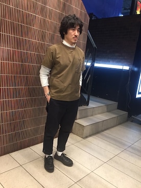 「BURLAP OUTFITTER（バーラップアウトフィッター）のアイテム」を使った、A.高橋さん（メンズ・171cm）の春コーディネート