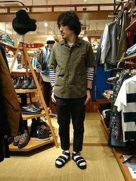 「SHAKA（シャカ）のアイテム」を使った、A.高橋さん（メンズ・171cm）の春コーディネート