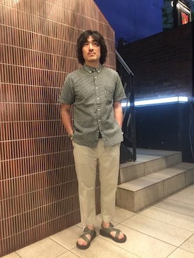 「SPELLBOUND（スペルバウンド）のアイテム」を使った、A.高橋さん（メンズ・171cm）の春コーディネート