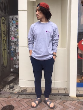 「Chaco（チャコ）のアイテム」を使った、A.高橋さん（メンズ・171cm）の秋コーディネート