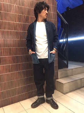 「SPELLBOUND（スペルバウンド）のアイテム」を使った、A.高橋さん（メンズ・171cm）の秋コーディネート