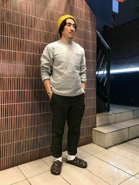 「WIGWAM（ウィグワム）のアイテム」を使った、A.高橋さん（メンズ・171cm）の秋コーディネート