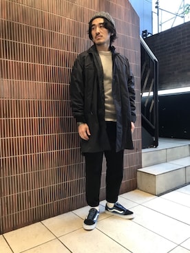 「MANASTASH（マナスタッシュ）のアイテム（モッズコート）」を使った、A.高橋さん（メンズ・171cm）の秋コーディネート
