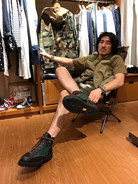 「アイテム（家具）」を使った、A.高橋さん（メンズ・171cm）の夏コーディネート