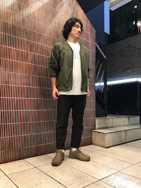 「inov-8（イノヴェイト）のアイテム」を使った、A.高橋さん（メンズ・171cm）の夏コーディネート