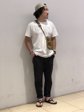 「F/CE. （エフシーイー）のアイテム」を使った、A.高橋さん（メンズ・171cm）の夏コーディネート