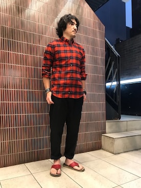 「サンダルマン」｜A.高橋さん（メンズ・171cm）の夏コーディネート