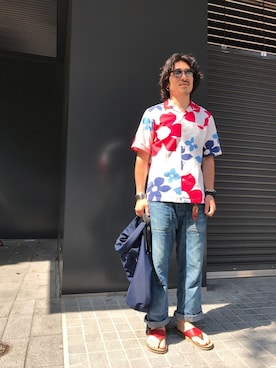 「サンダルマン」｜A.高橋さん（メンズ・171cm）の夏コーディネート