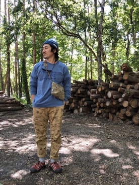 「F/CE. （エフシーイー）のアイテム」を使った、A.高橋さん（メンズ・171cm）の夏コーディネート