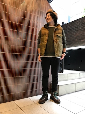 「Goodwear(Since1983)（グッドウェア）のアイテム」を使った、A.高橋さん（メンズ・171cm）の秋コーディネート