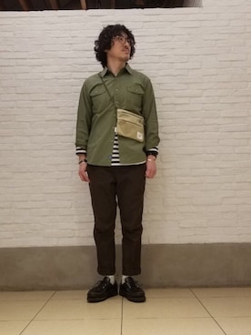 「KATO`（カトー）のアイテム」を使った、A.高橋さん（メンズ・171cm）の春コーディネート