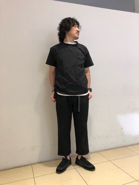 「MANASTASH（マナスタッシュ）のアイテム（スラックス）」を使った、A.高橋さん（メンズ・171cm）の春コーディネート