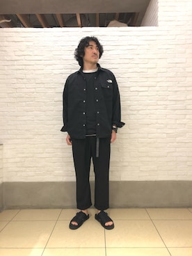 「MANASTASH（マナスタッシュ）のアイテム（スラックス）」を使った、A.高橋さん（メンズ・171cm）の夏コーディネート